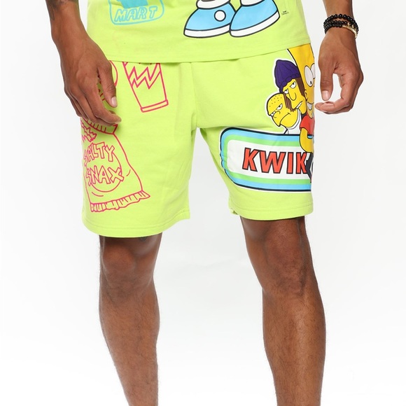 Freeze Other - Freeze Men's Bart Simpson Bold Short-Green (L)